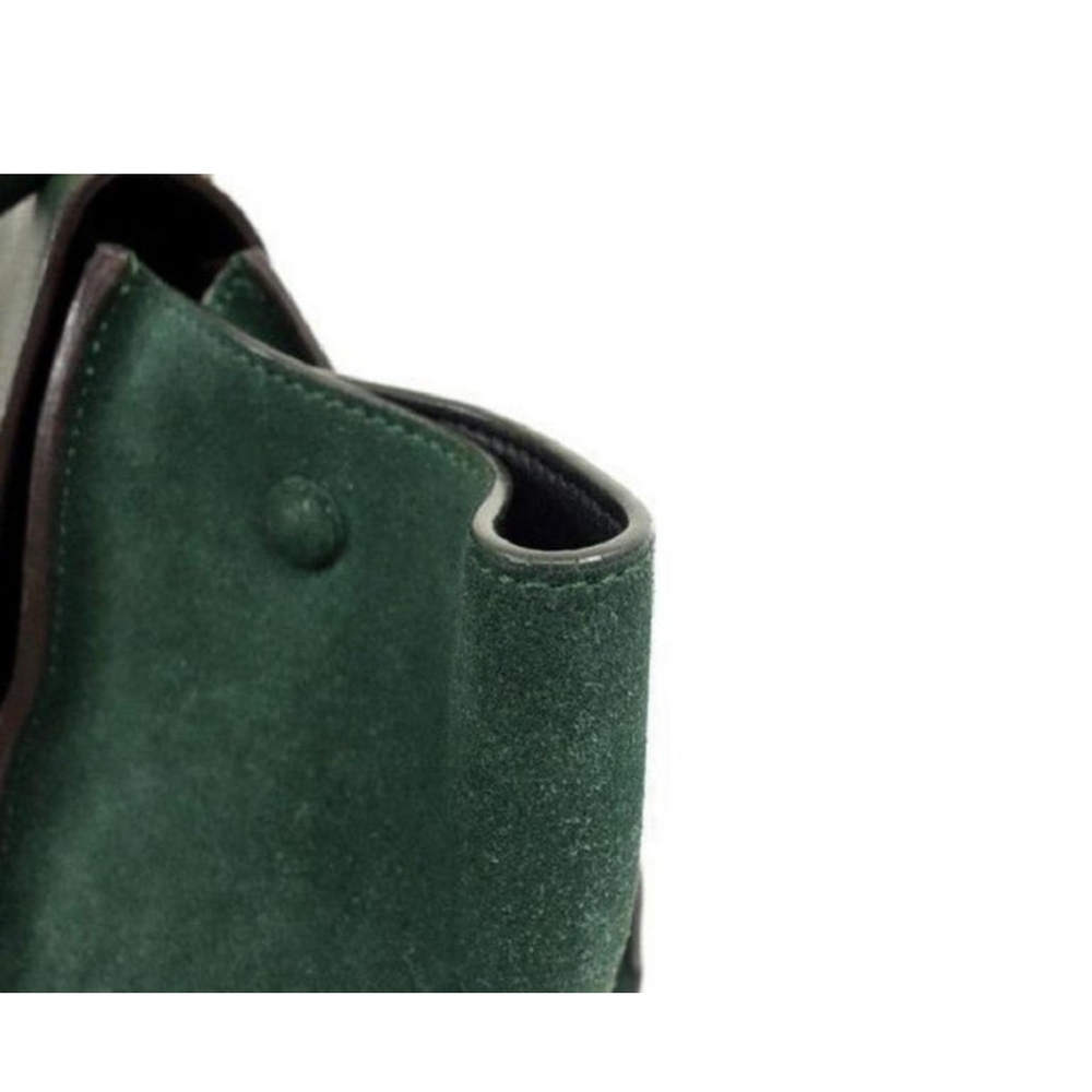Celine Trapeze Medium Bag Green Calfskin Leather Gold Hardware Excellent w/ Tags - Picture 4 of 16
